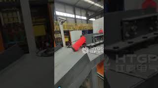 Automatic loading&feeding induction heating furnace for forging. #machine #furnace