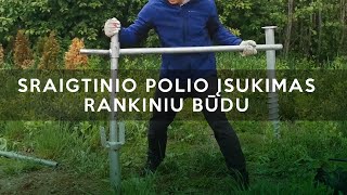 Sraigtinio polio sukimas rankiniu būdu | BEBETONO.LT