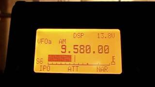 Radio Africa No.1 9580 kHz, RX with fast AGC. 20.12.2011.