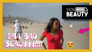 I BEAT MY FACE AT THE BEACH!!