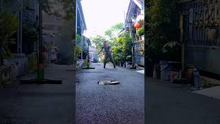 serangan double stick ke arah dua lawan sekaligus#shortvideo