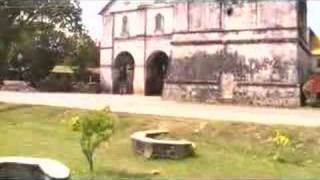 Baclayon Church and tower, Baclayon, Bohol, Philippines