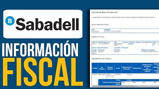 ✅Como Ver Información Fiscal En Sabadel (Paso a Paso)🔴