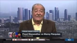 Bob Arum talks Mayweather Pacquiao negotiations