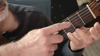 Video-lesson.  How to play  Study e minor, by F.Tarrega