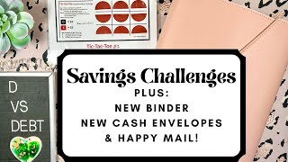 Savings challenges, new binder & cash envelopes, + happy mail! Did I break the bank or the scale?😱