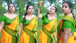 Mallu model nila nambiar latest hot saree photoshoot video🫢❤️#mallumodel#reelsinstagram#viralvideo