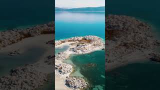 The magnificent white pearl of Salda Lake #travelturkey #dronevideo #türkiye #salda  #aerialview