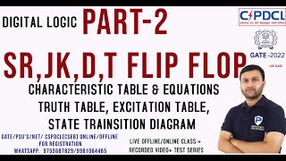 DIgital Logic Part-2 || SR,JK,D,T  Flipflop