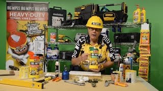 Удаление масел и краски био салфетками Big Wipes Multi-Surface 4х4