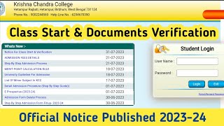 Hetampur KC College Class Start & Documents Verification✅ Date Releated Official Notice Published