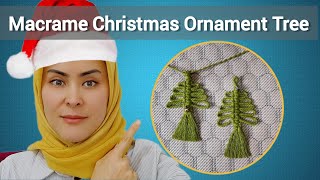 ✨#EP6 DIY Macrame Christmas Tree Ornament: Easy, Beautiful, and Perfect for the Holidays!🎄