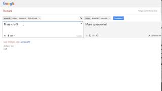 Minecraft-Mój statek Google Tłumacz