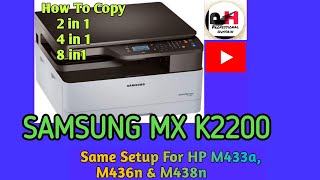 SAMSUNG MX K2200                            How To Copy 4 in 1