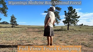 Full time truck camping in Medicine Bow National Forest, Wyoming. @www.YouTube.com/Calla’Ventures.