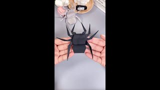 整蛊玩具 蜘蛛精 #折纸教程 #diyideas #tricky #spider #origami #origamitutorial #一起做手工 #手工折纸