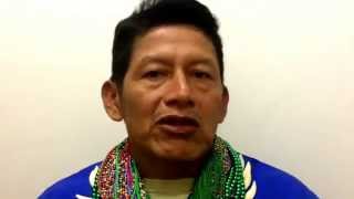 SON OF EL TAITA QUERUBIN QUETA ALVARADO SPEAKS IN SPANISH AT NATIVE SPIRIT FESTIVAL LONDON