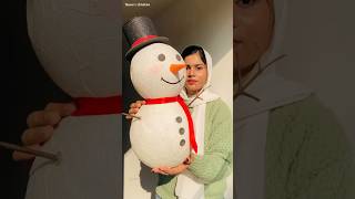 DIY Snowman | Christmas craft ideas | Christmas decorations | paper snowman #shorts #diy #christmas