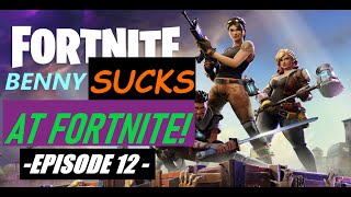 Benny Sucks At Fortnite! - Episode 12 (Shark Attack, Skybase WIN, Boogie Bomb Trolling)