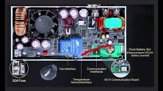 Suporte de bateria para evitar danos na placa eletrônica - RD 6024W