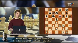 London System pentru alb -  Dubov vs Nakamura