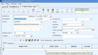 Tutorial Software Akuntansi Seventhsoft - Retur Penjualan