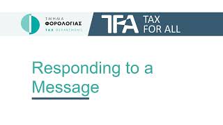 TFA - Message - Responding to a Message