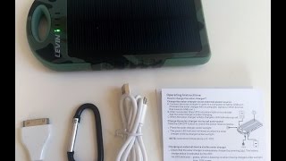 Mario testet: Levin™ Solstar Giant, Solar Panel Ladegerät, 12000mAh Akku