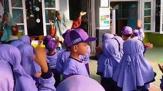 Adek Zifarra, Pembiasaan Senam Kelas TK A dan KB Madinah. Rabu 31 Juli 2024