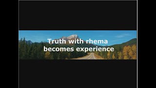 -Shorts- Truth with rhema becomes experience