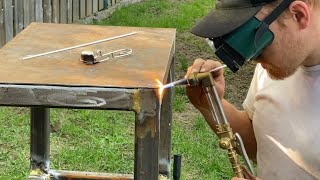 Making a belt grinder workbench.