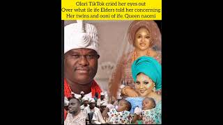 olori TikTok crièd her eyes out over what ile ife elders told her concerning her twins and ooni of i