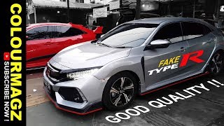 MODIFIKASI HONDA CIVIC HATCHBACK TYPE R BODYKIT - LUNAR SILVER COLOR