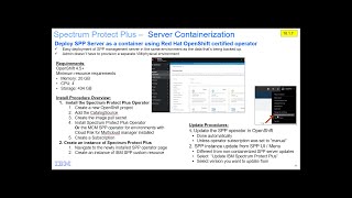 IBM Spectrum Protect Plus 10.1.7 - Deploy SPP server as a Container - Demo