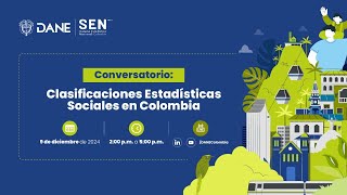 Conversatorio: Clasificaciones Estadísticas Sociales en Colombia