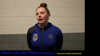 Silvie van der Plas (VV Alkmaar): "volgend seizoen pakken we het beter op."