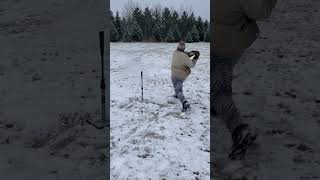 Hitting a snow ball