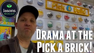 Drama at the Pick A Brick Wall!