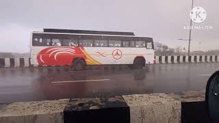 OLE GIR GYE GHAZIABAD ME | TOOFAN A GYA | SANTRO #nh-24 #snowfall #snowfallghaziabad #accident #race