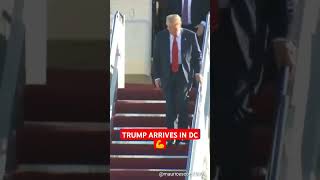 TRUMP ARRIVES IN DC#BreakingNews #TrumpInDC #PoliticsUpdate #ViralNews