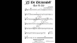 25 de diciembre - banda puro viento (partitura) #musicscore #partitura #partituraspdf