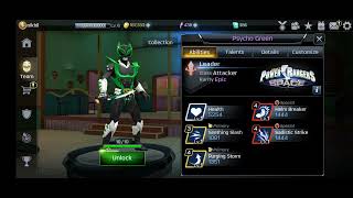 Psycho green ranger fron power ranger space (Unlocking video) #powerrangers #space #gameplay