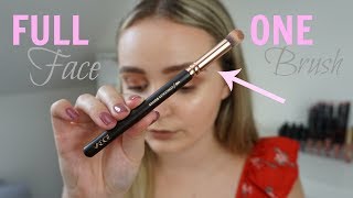 Full Face Of Makeup Using ONE BRUSH😳 | MoreMartasLife