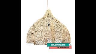 Rattan lampshade chandelier retro restaurant home decor lampshade hotel