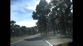 Driving on El Hierro in Las Canarias