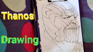 Thanos Drawing || outline || Drawing of Thanos || How to draw Thanos || Drawing avengers character#1