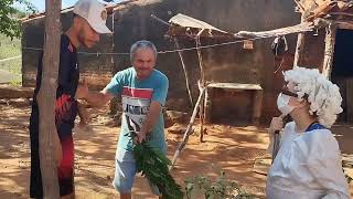 Chegou na serraria o rezador encrenca cura tudo !