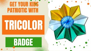 How to make Independence day Badge /Indian Tricolor Badge/Independence Day badge #independenceday