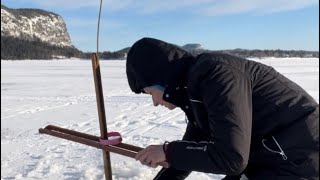 Maine ice fishing Moosehead Lake Togue derby day 3