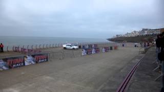 Bob Grant in a Subaru Impreza , Blackpool Promenade 2015